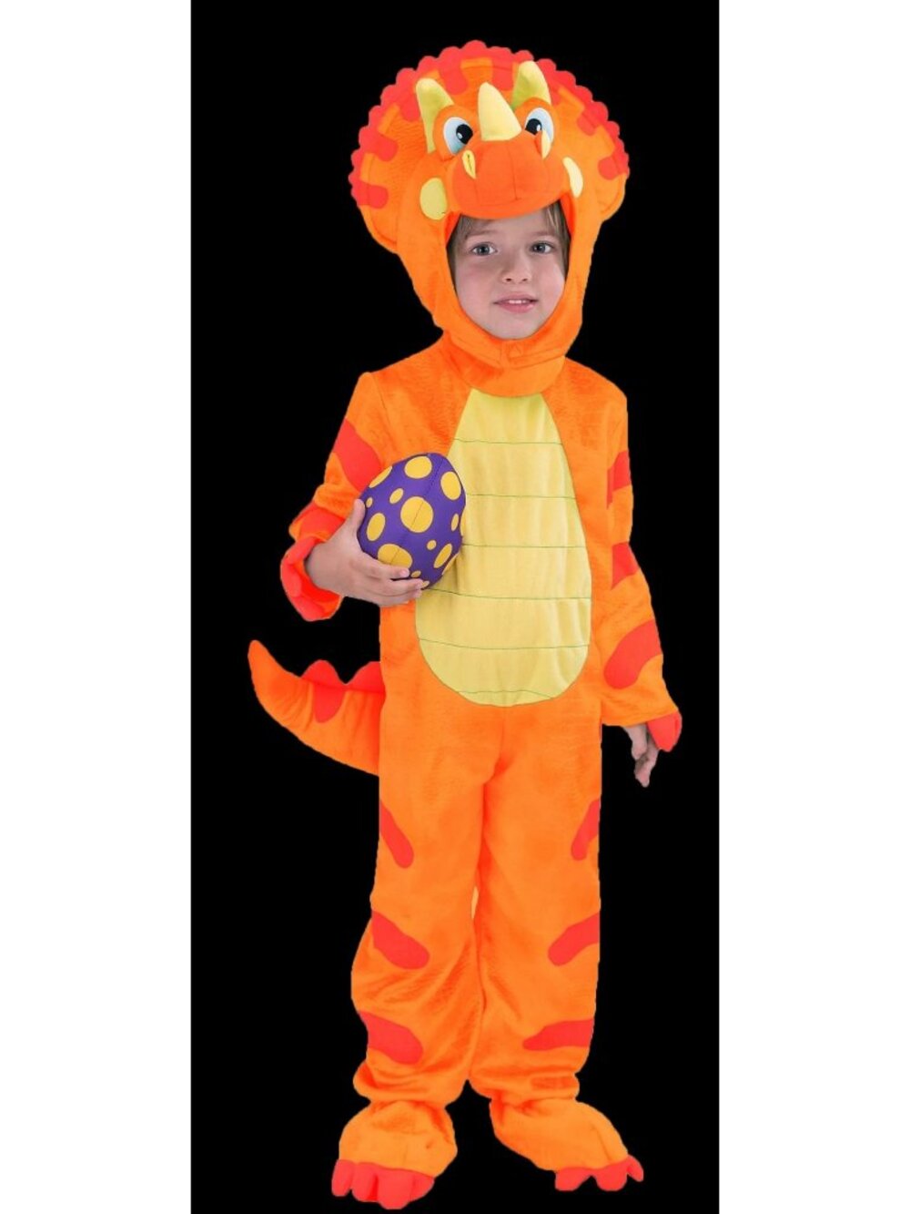Spooktacular Creations Baby Orange Triceratops Costume 18-24M Dinosaur Halloween